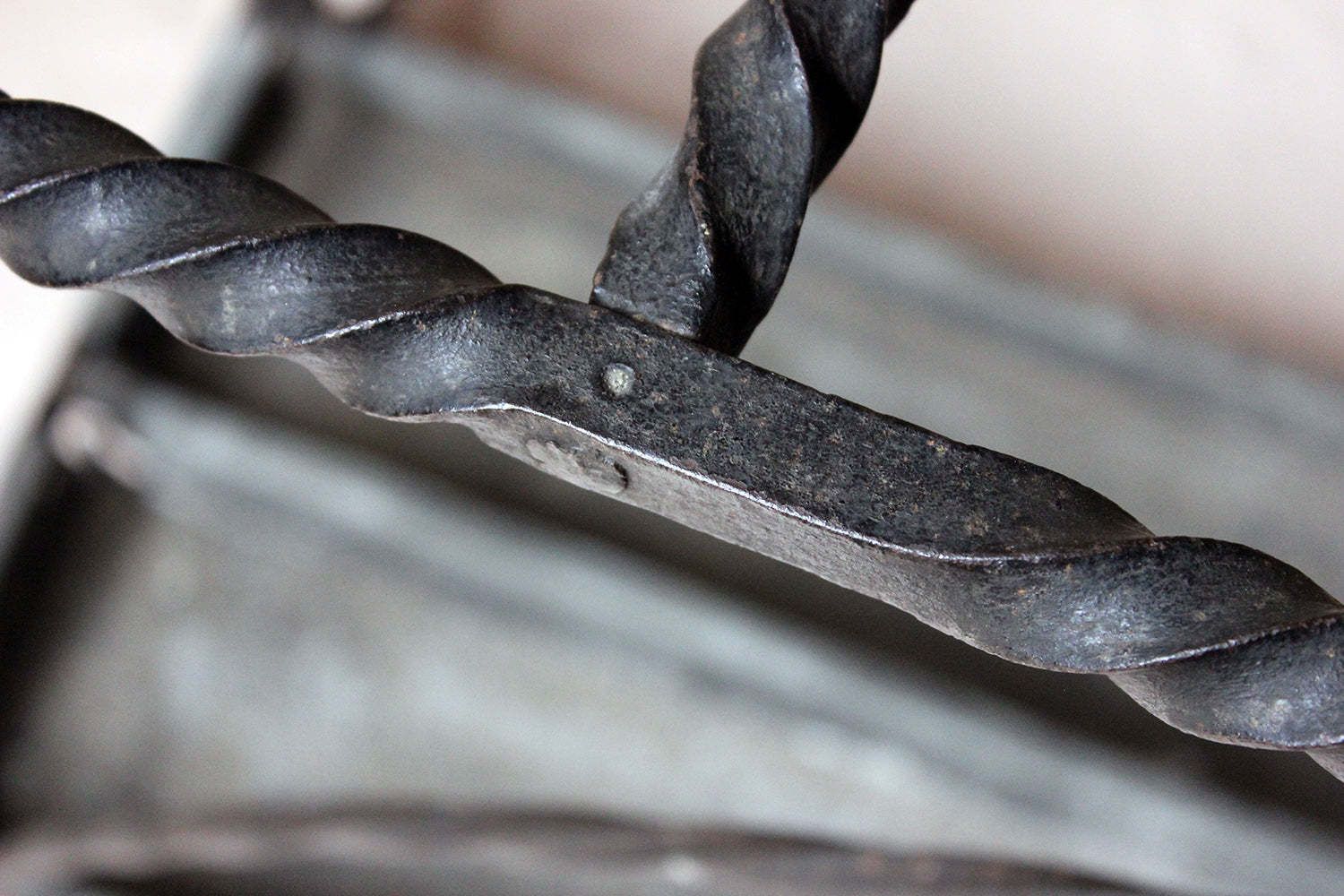 photo for sale A Very Large Country House Wrought Iron Stick Stand C.1870