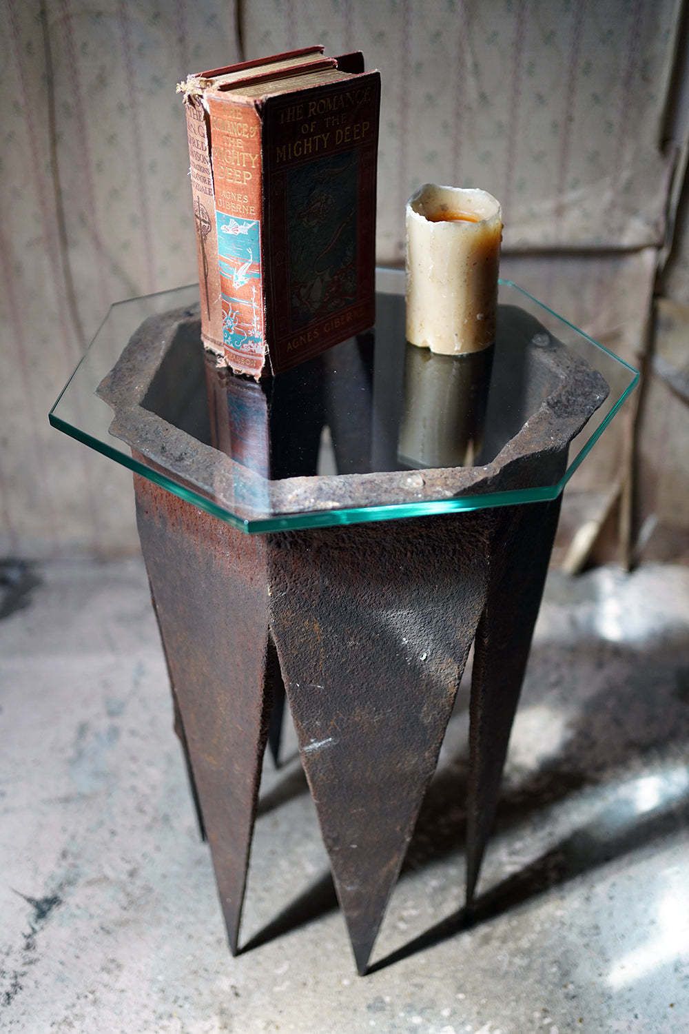 A Pair Of Early 19thc Cast Iron Chimney Tops As Side Tables photo Furniture