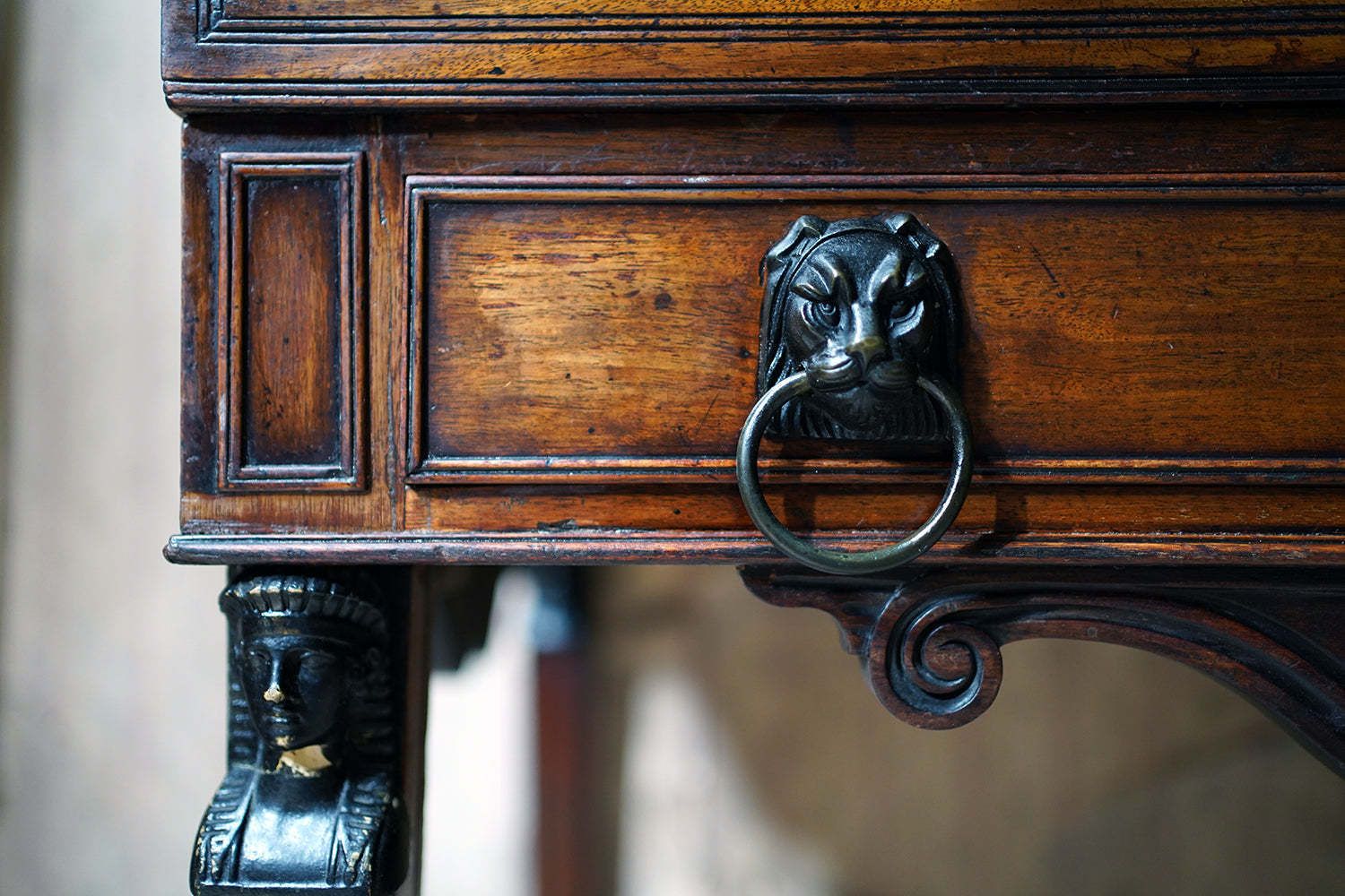 A Regency Mahogany Writing Desk In The Manner Of Thomas Hope C.1805 10 photo 6500.0