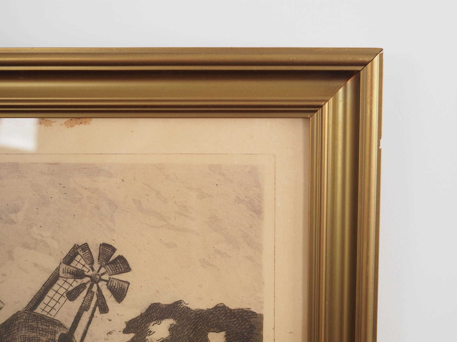 photo furniture Painting „The Windmill”, Scandinavian Design, 1970s