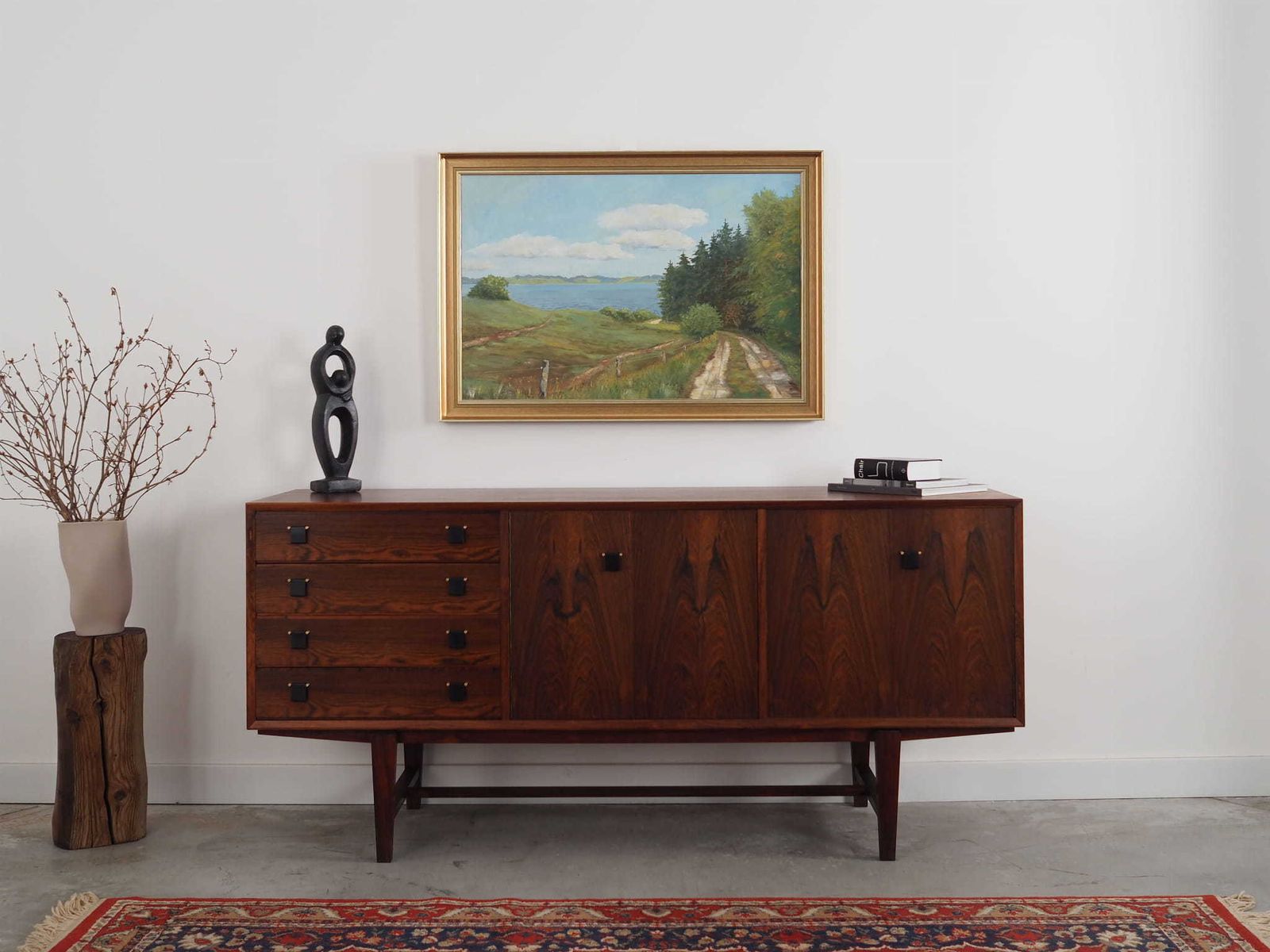 Painting „The Road To The Lake”, Danish Design, 1980s, By Karin Hermansen photo furniture
