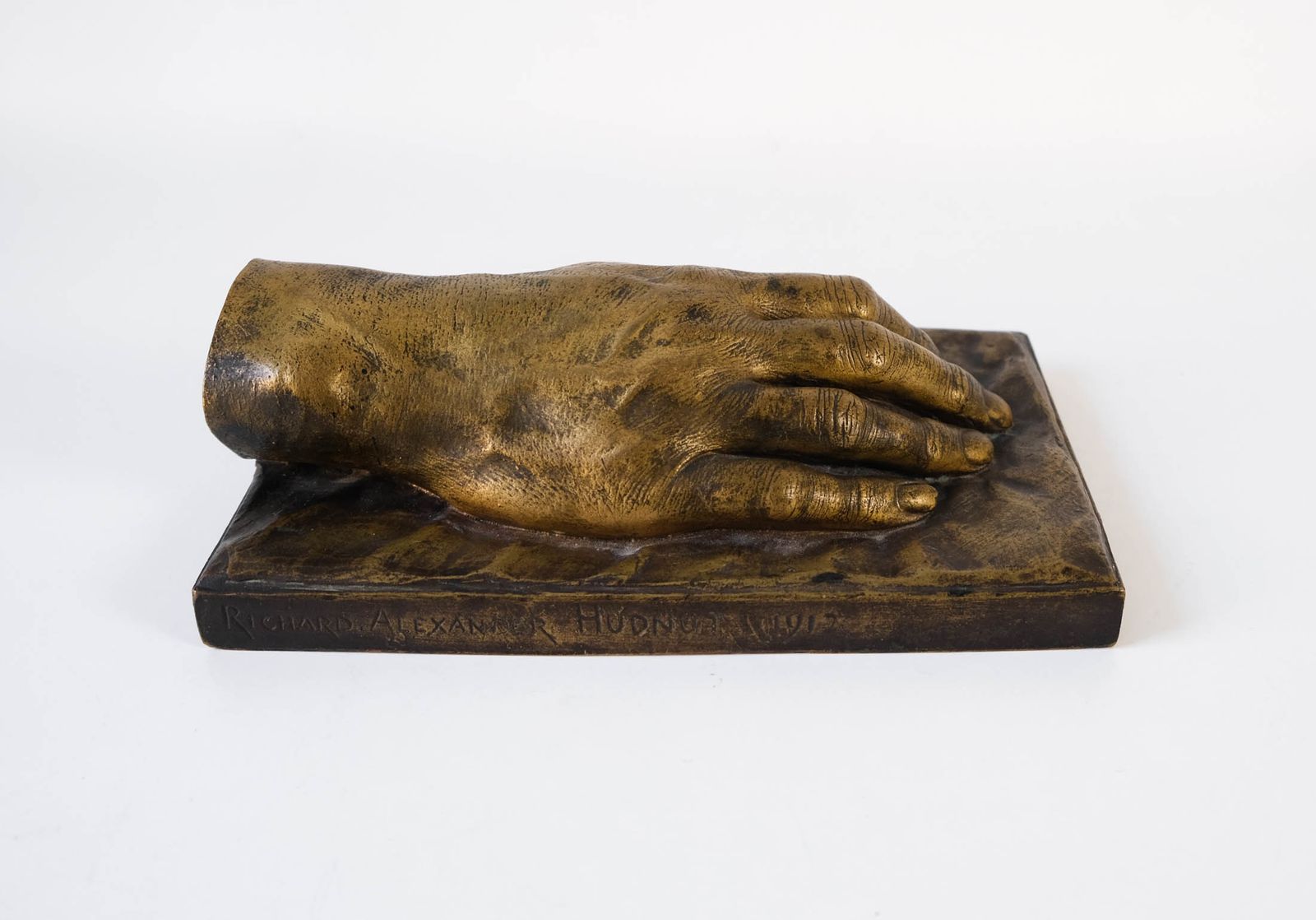 Antique French Montagutelli Frères Lost Wax Cast Bronze Sculpture, Richard Hudnut 1912 photo for sale