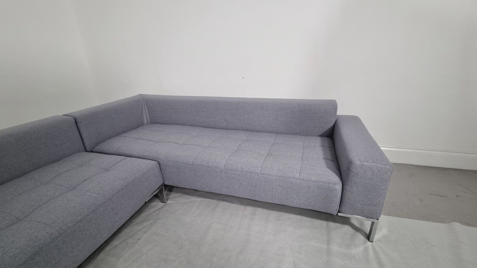 Stunning Zanotta Alfa L Shape In Soft Lambswool, Excellent Condition photo for sale