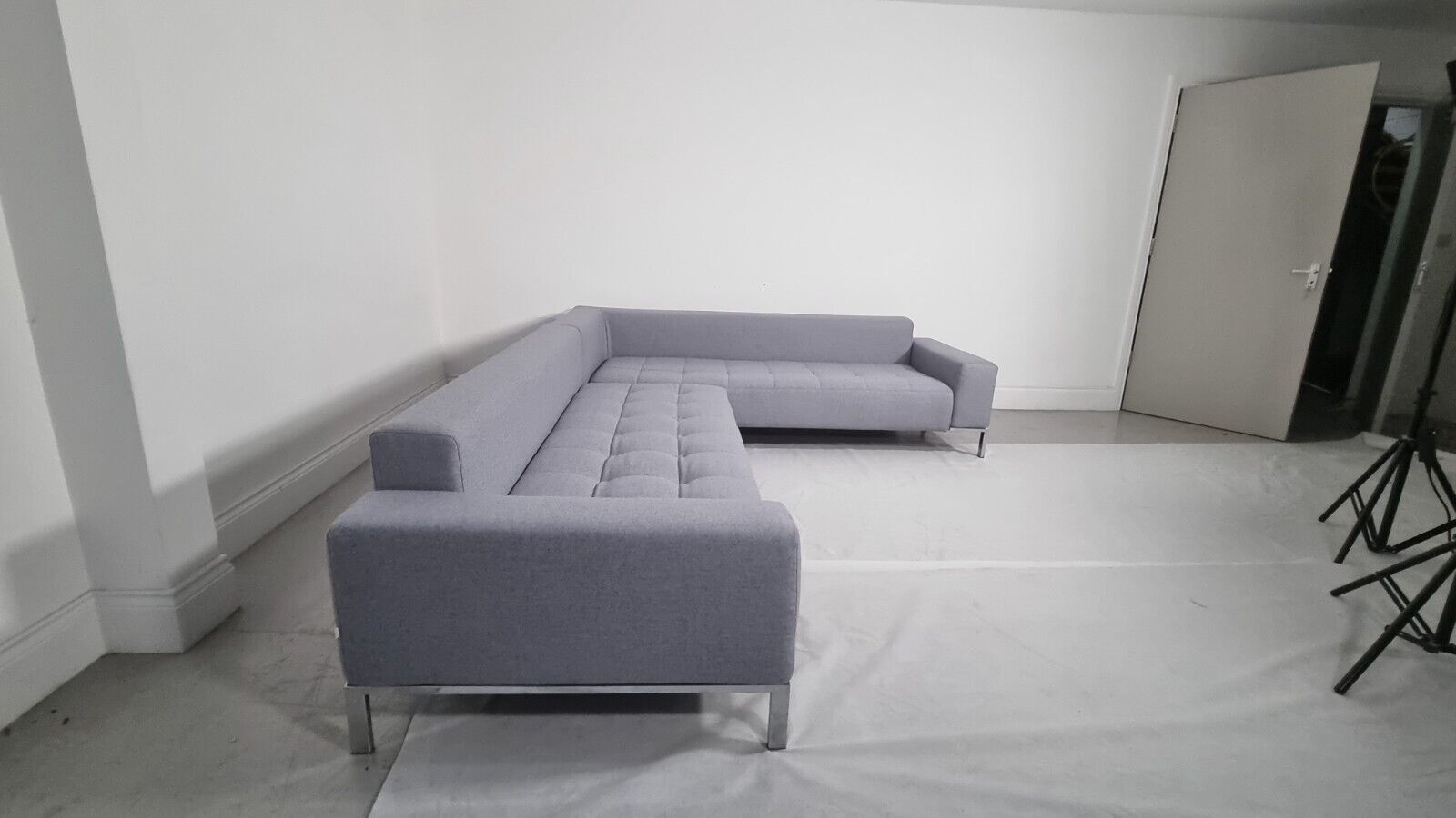 Stunning Zanotta Alfa L Shape In Soft Lambswool, Excellent Condition photo vinterior
