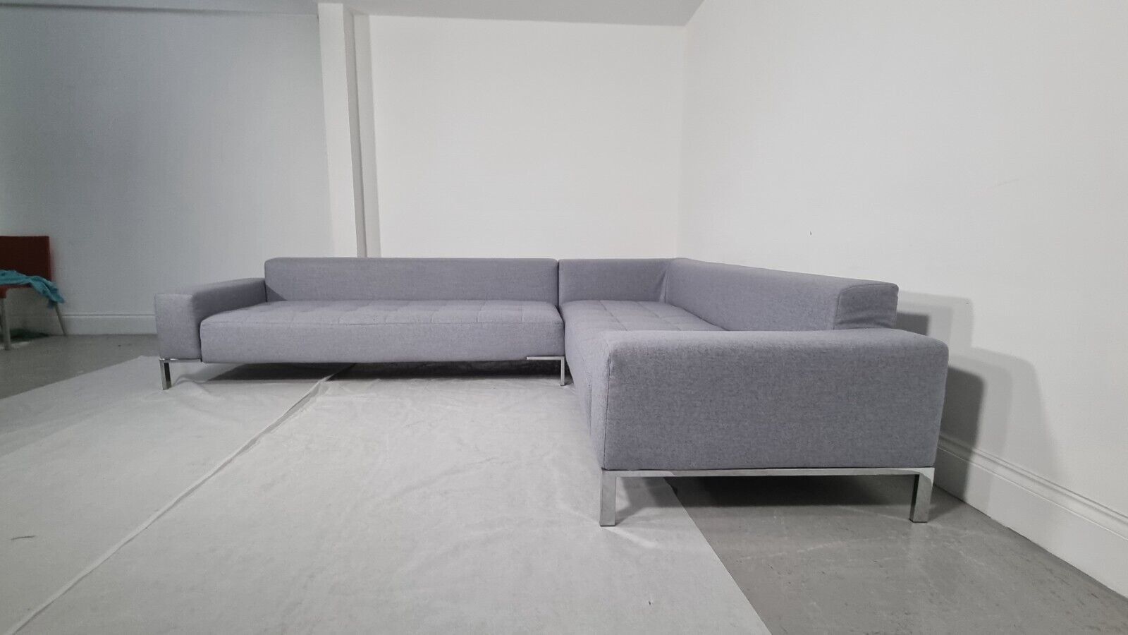 photo for sale Stunning Zanotta Alfa L Shape In Soft Lambswool, Excellent Condition