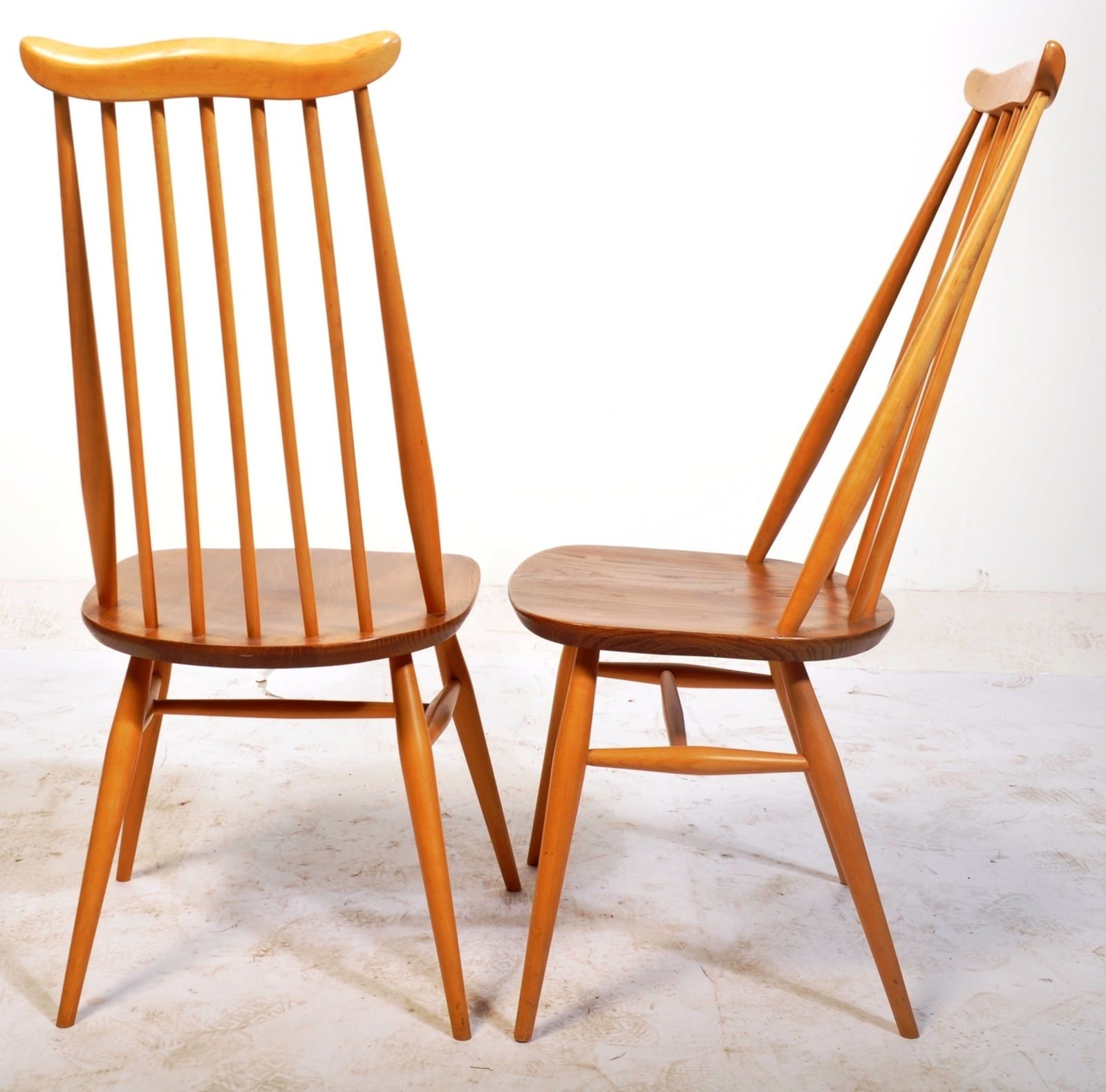 Lucian Ercolani Ercol Goldsmith Beech And Elm Windsor Dining Chairs   Three Chairs In Stock 1960's Ol photo 650.0