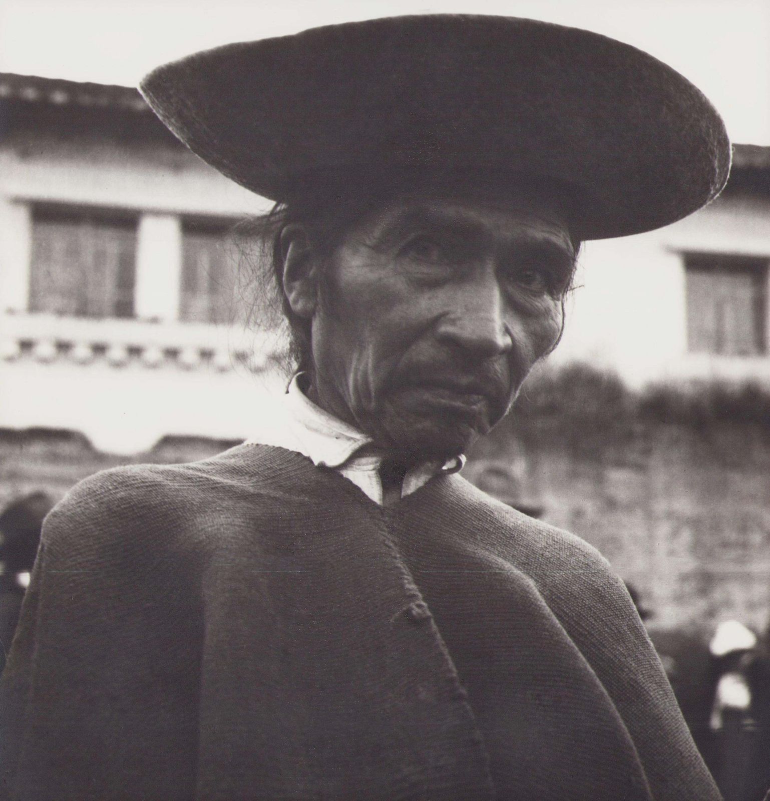 Hanna Seidel Ecuador, Man, Black And White Photograph, 1960s, 24.1 X 23.1 Cm Ca. 1960s