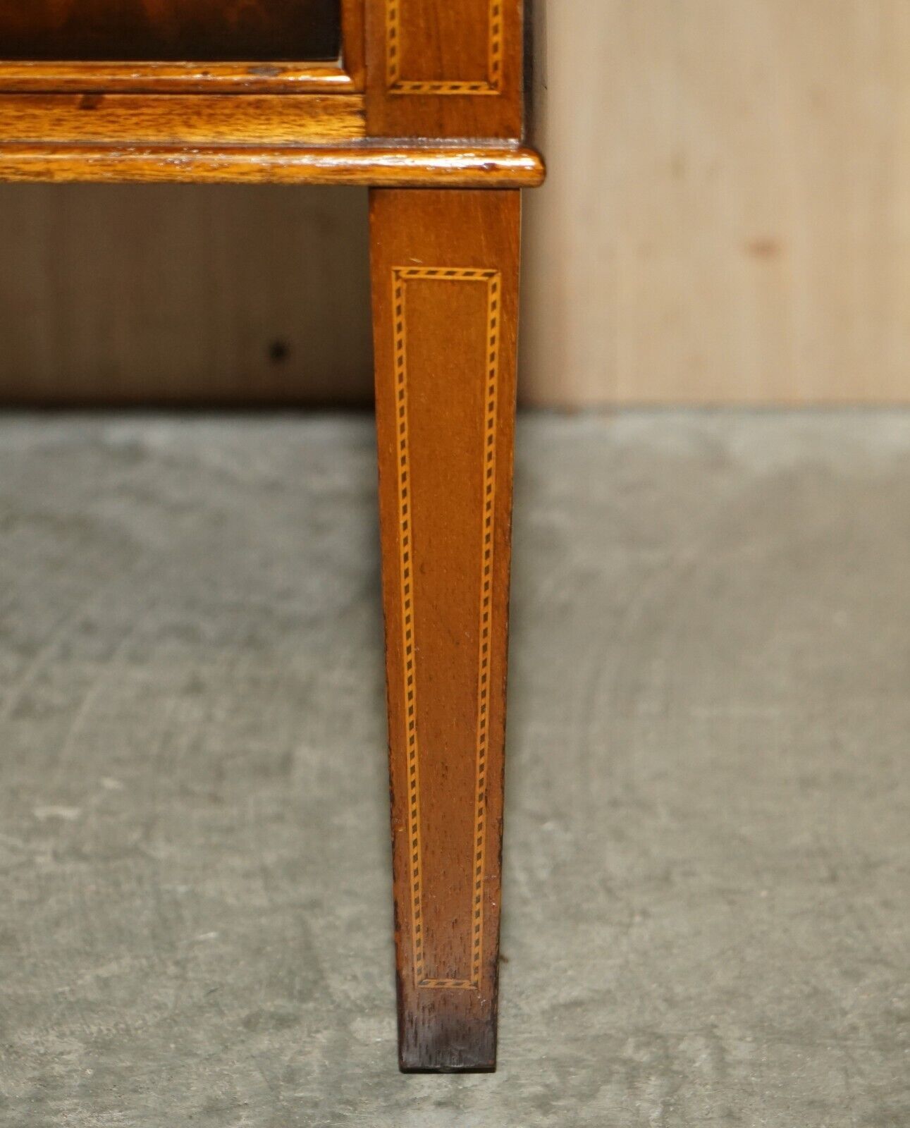 Furniture Pair Of Mid Century Modern Andrew Thompson Burr Walnut Side End Bedside Tables photo