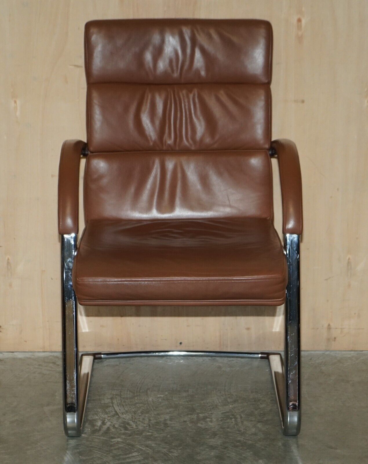 William Hands Orion Sofa Tan Brown Leather Office Captains Armchair photo furniture