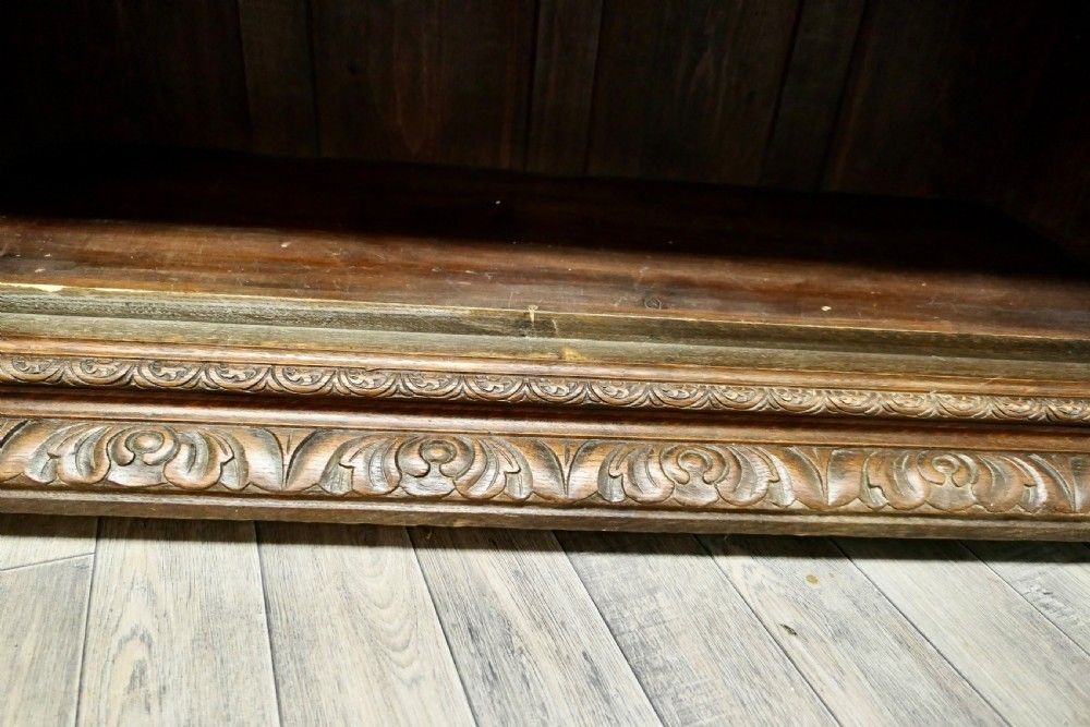 Fine Quality 19th Century Carved Oak Glazed Bookcase. photo buy