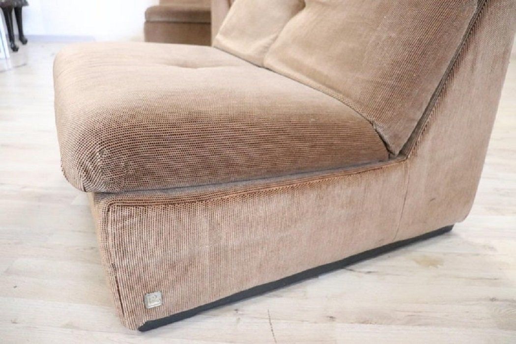 Italian Design Velvet Modular Sofa By Busnelli, 1970s, Set Of 4 photo Furniture