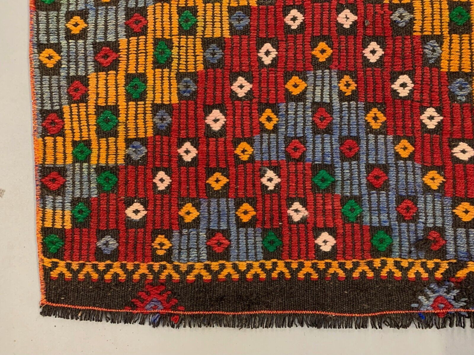 Large Vintage Turkish Kilim Rug 376x172 Cm Wool Jajim Kelim photo Textiles