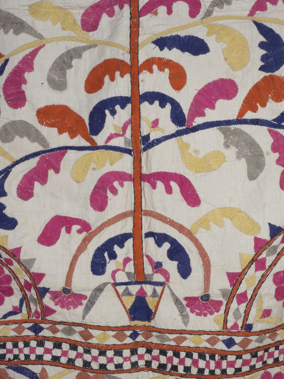 2100.0 Embroidered Quilt Cover, Gujurat Early To Mid 20th Century photo