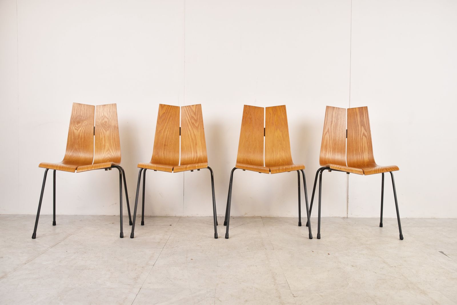 Model Ga Chairs By Hans Bellmann For Horgen Glarus, Set Of 4 photo vinterior