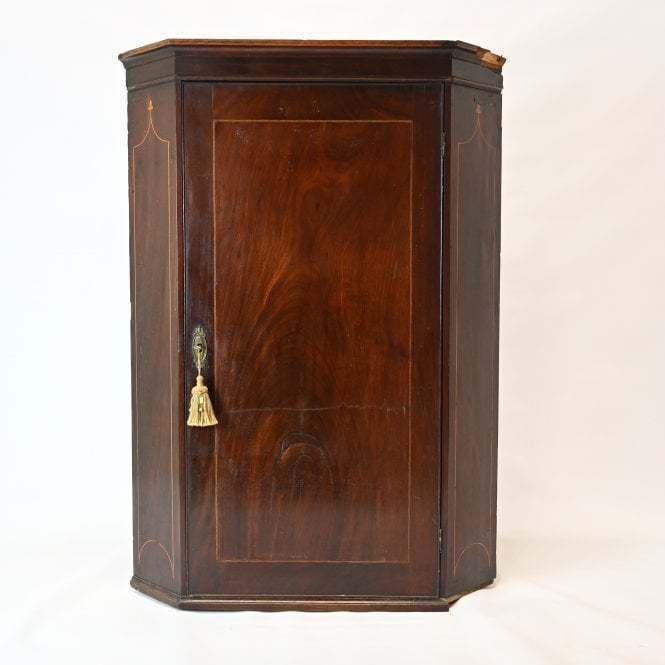 Ct Furniture Collection Antique Georgian Corner Cupboard Cabinet Unit