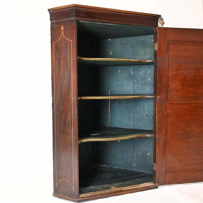 Ct Furniture Collection Antique Georgian Corner Cupboard Cabinet Unit photo Furniture