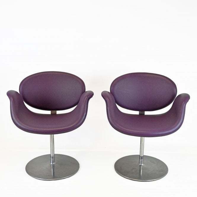 Ct Furniture Collection Artifort Pierre Paulin | Pair Of Purple Tulip Chairs