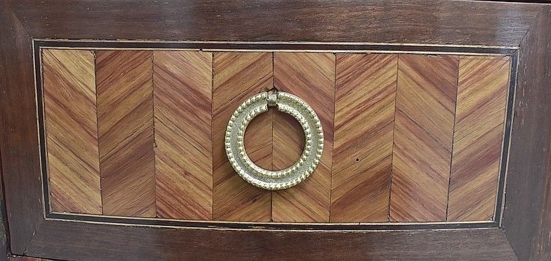 5409.56 Chest Of Drawers In Marquetry Transition Louis XV / Louis XVI – 1st Part 19th Century photo
