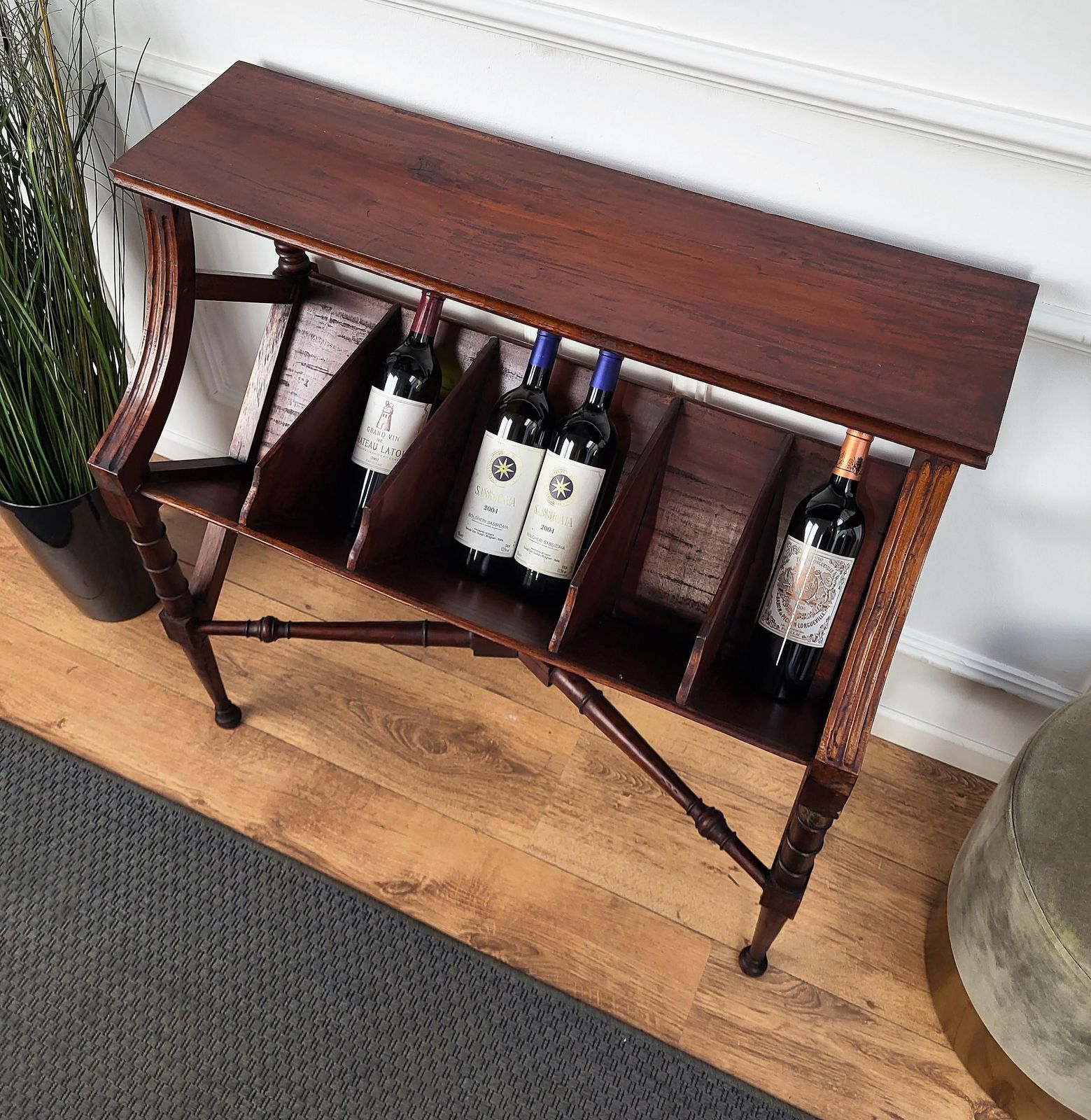 Italian 1960s Mid Century Modern Wine Dry Bar Cocktail Cabinet Side Table photo 1320.0