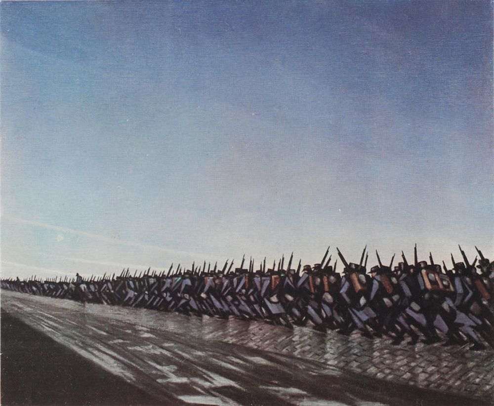 Crw Nevinson (1889 1946) – Column On The March / Modern War
