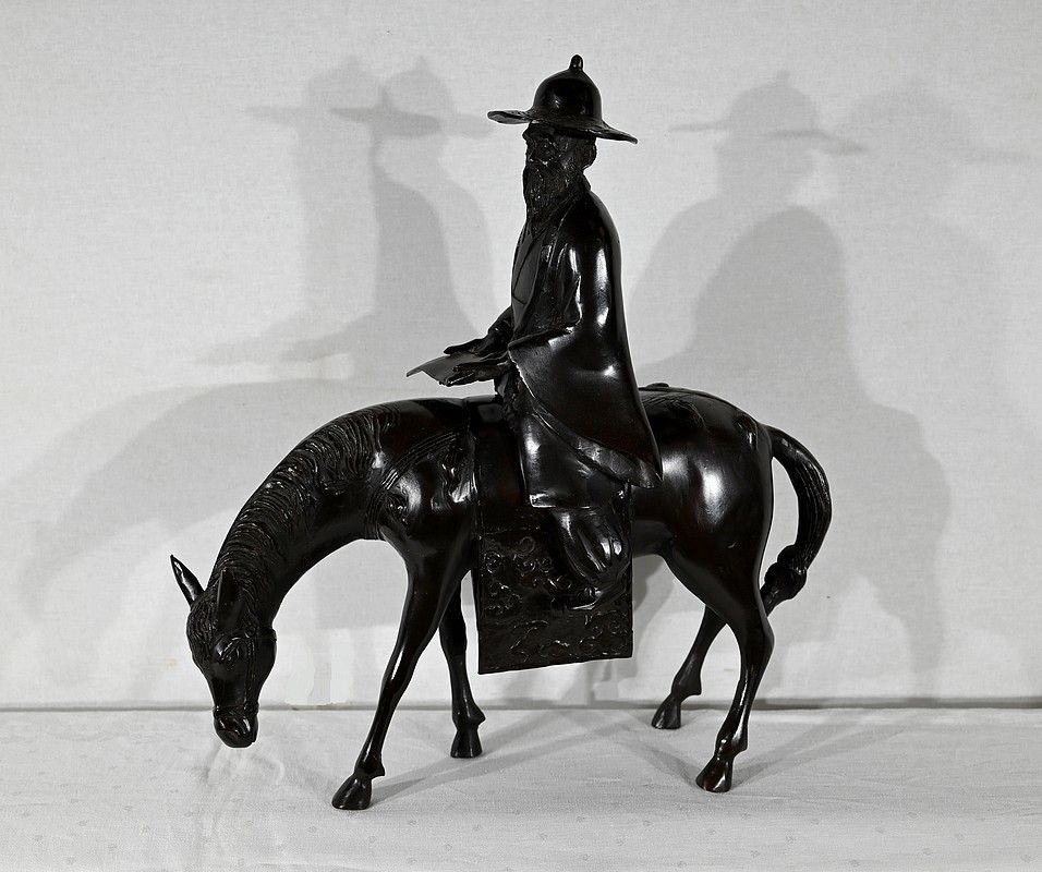 “Le Cavalier” Bronze Set, China – Early 20th Century