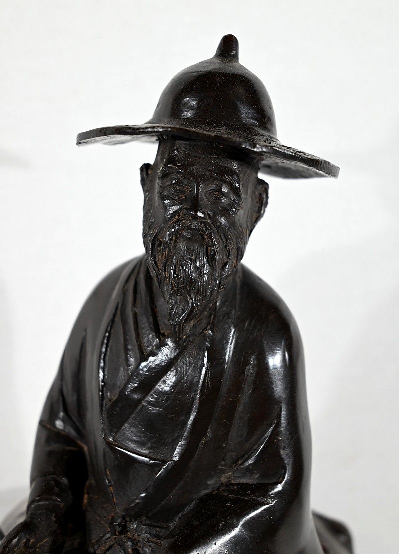 “Le Cavalier” Bronze Set, China – Early 20th Century photo vinterior
