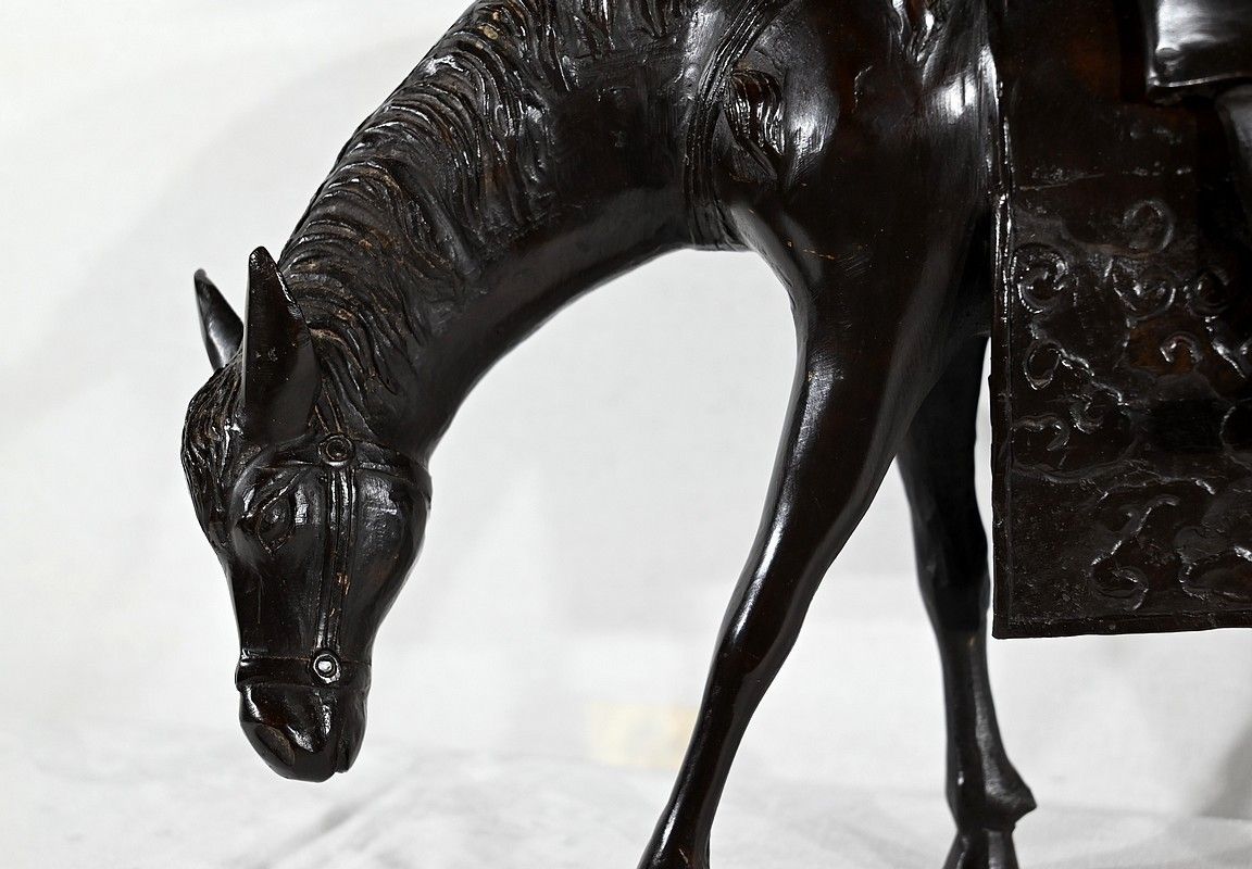 photo furniture “Le Cavalier” Bronze Set, China – Early 20th Century