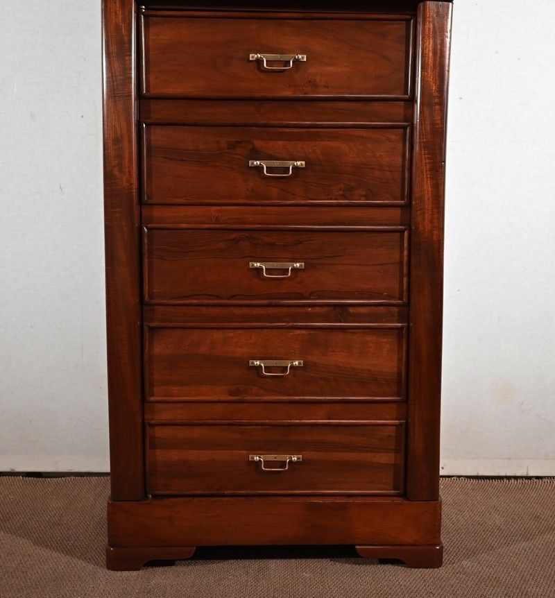 photo vinterior Faux Cartonnier Mahogany Desk, Restoration Period   1st Part Of The 19th Century
