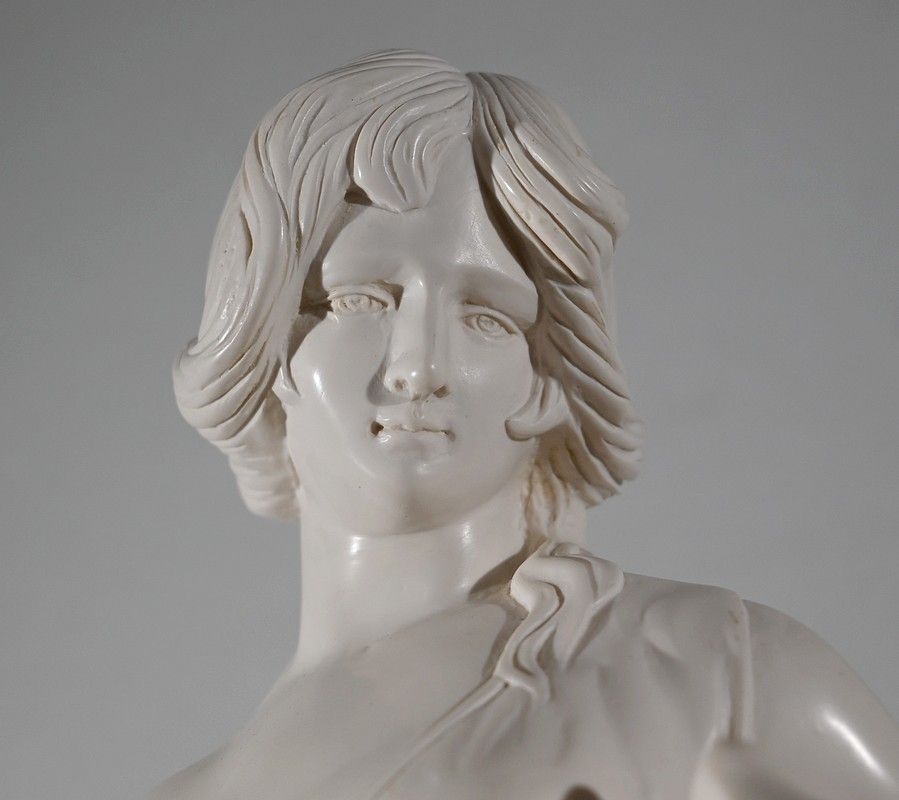 Important Statue, "Young Woman With Jugs"   2nd Part 20th photo vintage