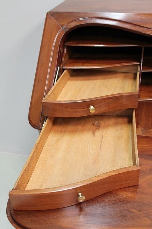 photo vinterior Shipowner's Desk In Mahogany, Nantes Region, Louis XV Period   18th Century