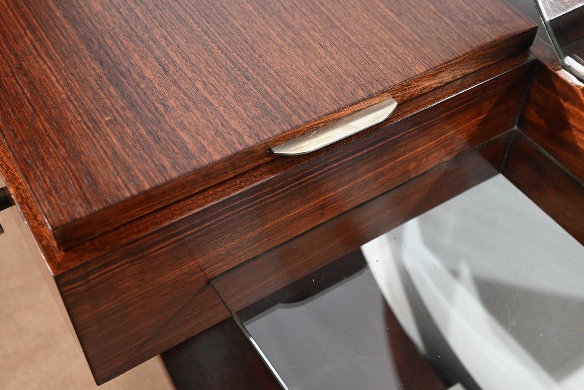photo for sale Paquebot Dressing Table In Rosewood, Art Deco, Early 20th Century