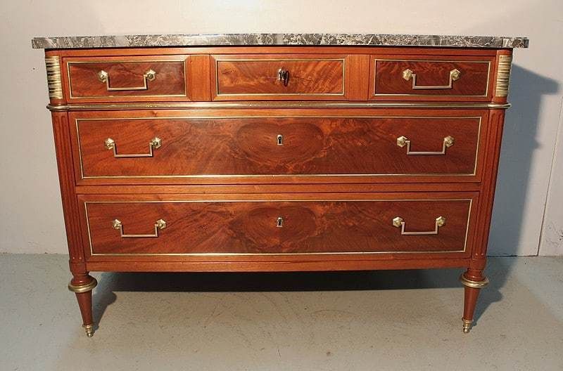 Mahogany Chest Of Drawers, Louis XVI Period, 18th Century photo 5409.56