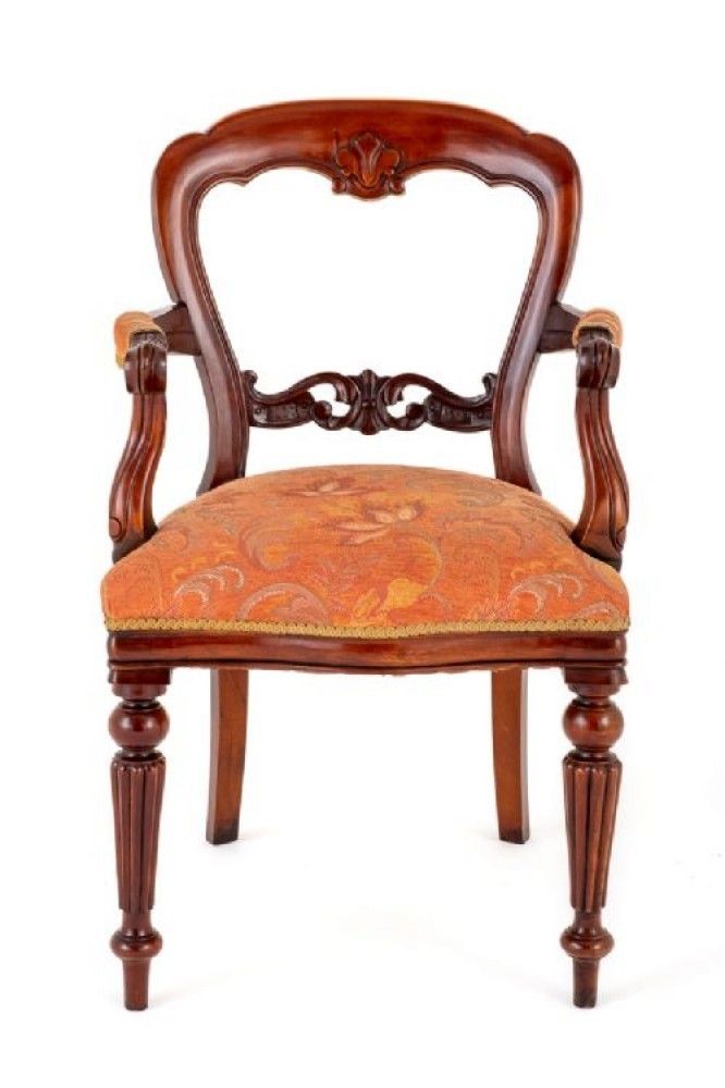 Set 10 Balloon Back Chairs Victorian Dining photo furniture