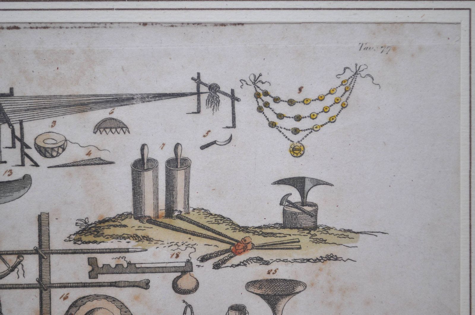 Antique Africa Print, Leaf From A Book photo vinterior