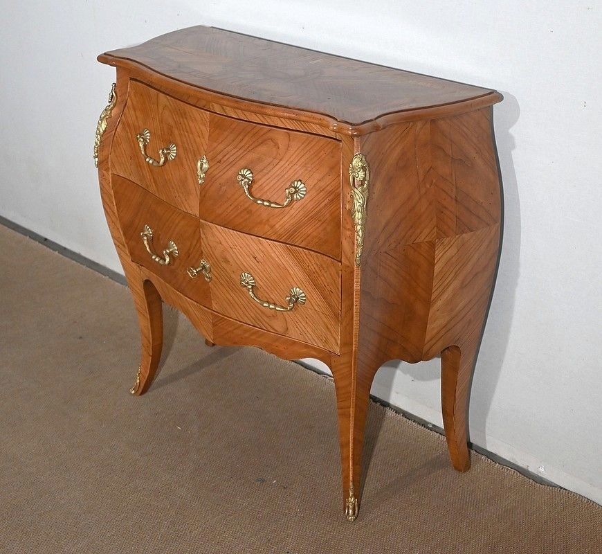 Small Chest Of Drawers In Cherry, Louis XV Style   Early 20th Century photo for sale