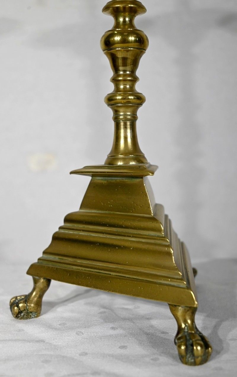 Home Decor Pair Of Candlesticks In Gilt Bronze   2nd Half Of The 19th Century photo