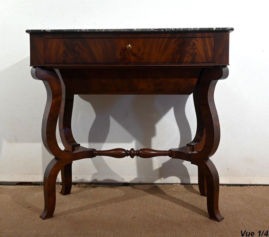 photo furniture Worker Mahogany Console, Restoration Period   Early 19th Century