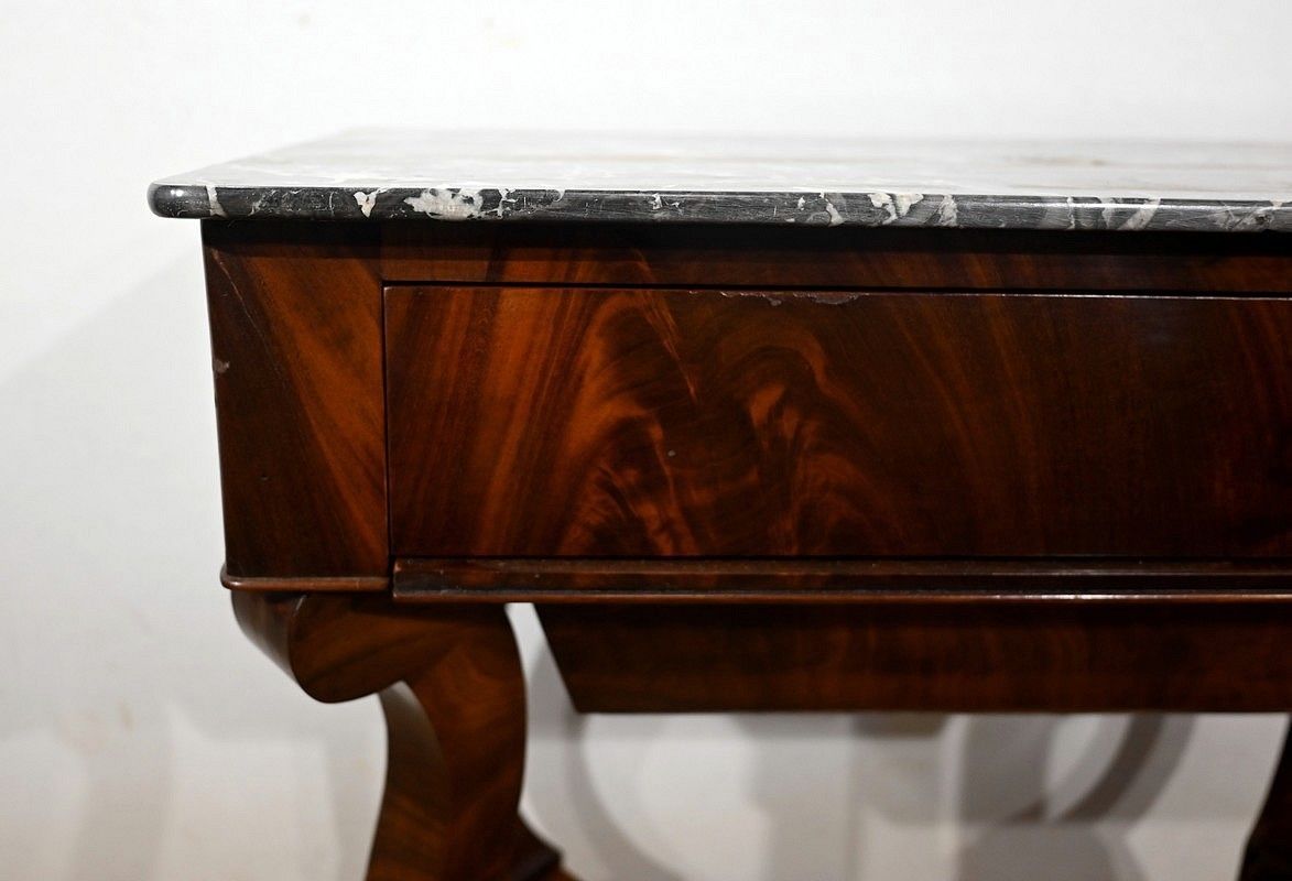 Furniture Worker Mahogany Console, Restoration Period   Early 19th Century photo