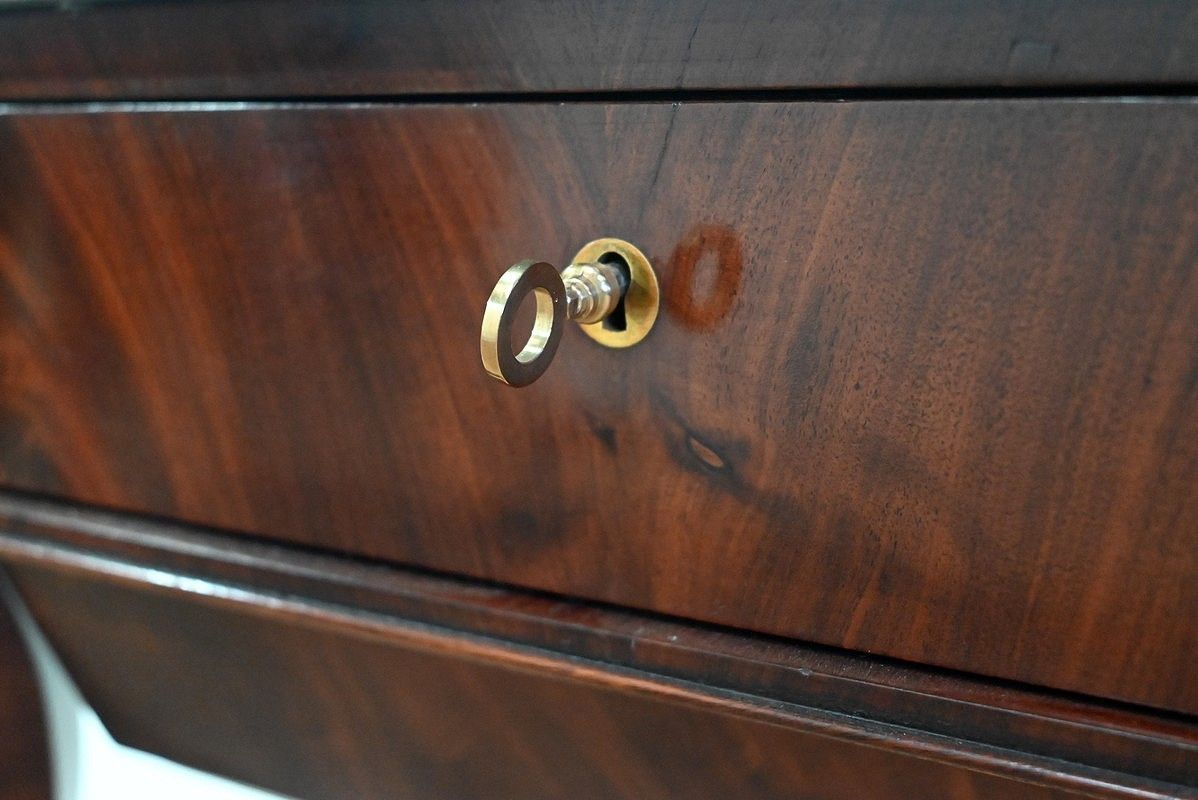 2554.4 Worker Mahogany Console, Restoration Period   Early 19th Century photo