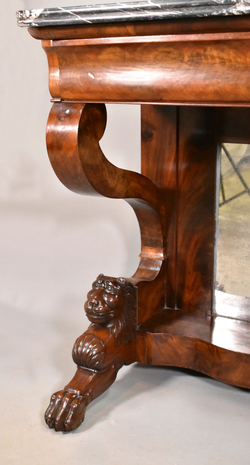 photo furniture Antique French Mahogany Console Louis Philippe