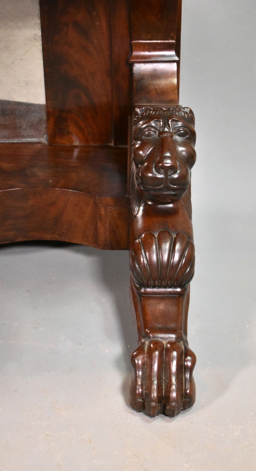 1574.97 Antique French Mahogany Console Louis Philippe photo