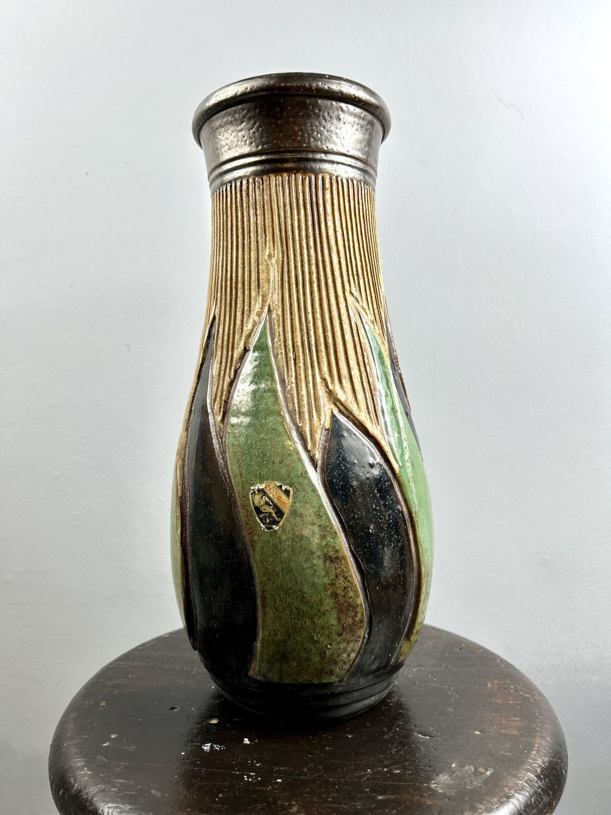 photo furniture A Roger Guerin Art Deco Stoneware Vase,  Belgium Circa 1928