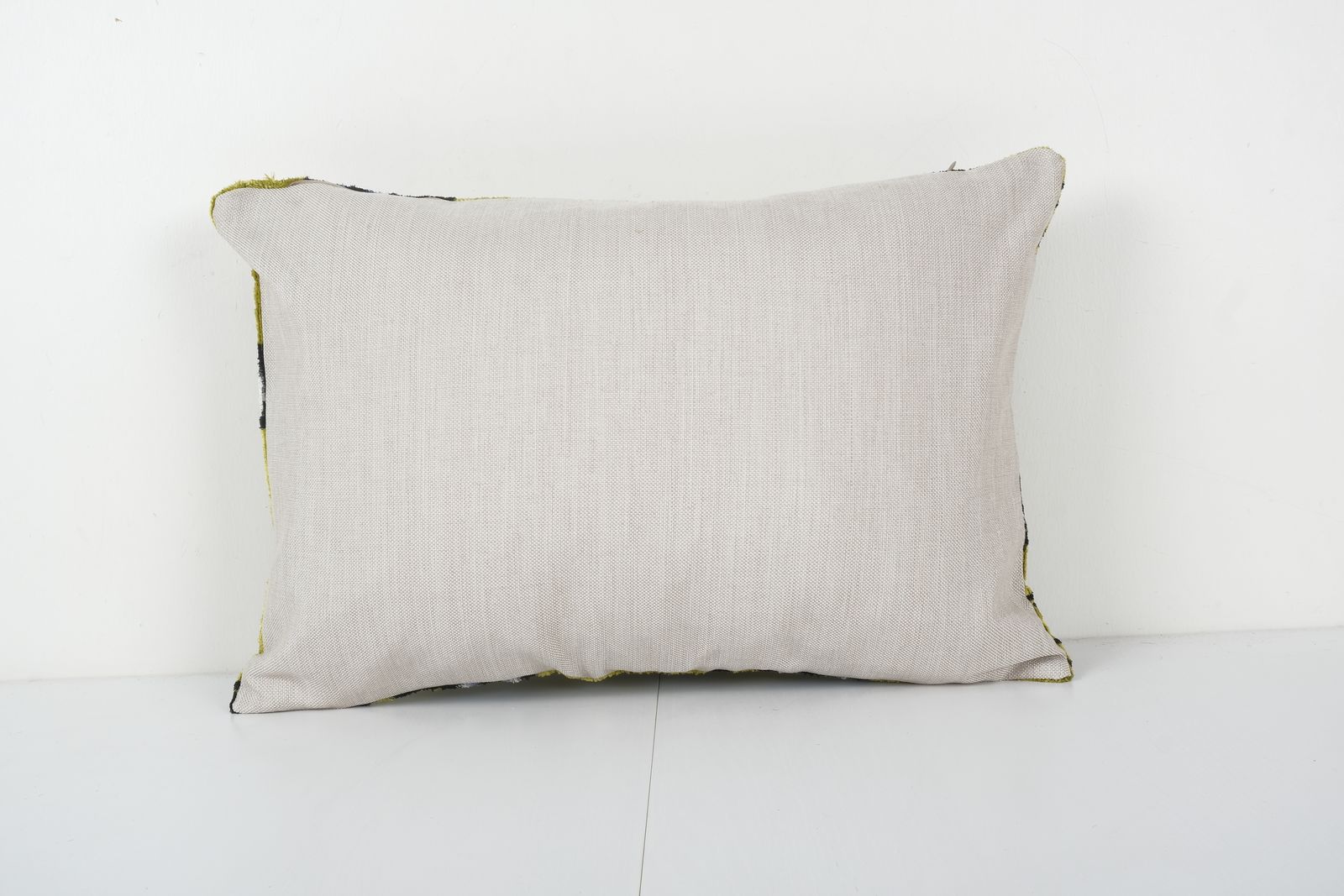 Ikat Eye Yelllow Pillow Pillow Cover   Silk Ethnic Velvet Lumbar Pillow Cover   Ethnic Decorative Pillow 16'' X 23'' photo furniture