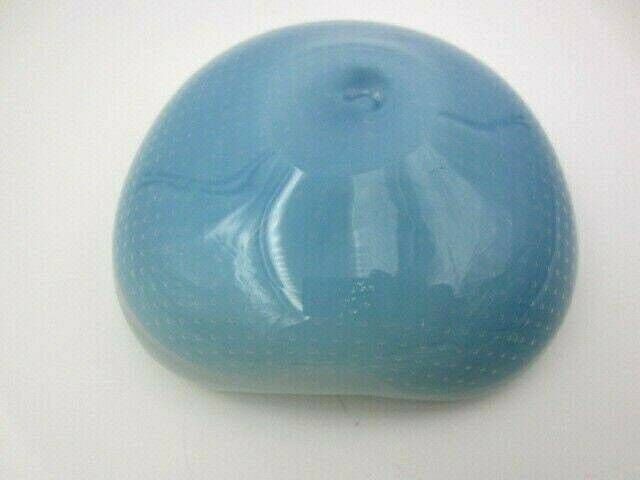 Murano Seguso Alabastro Green In Blue White Opal Bullicante Art Glass Bowl 50s photo 154.0