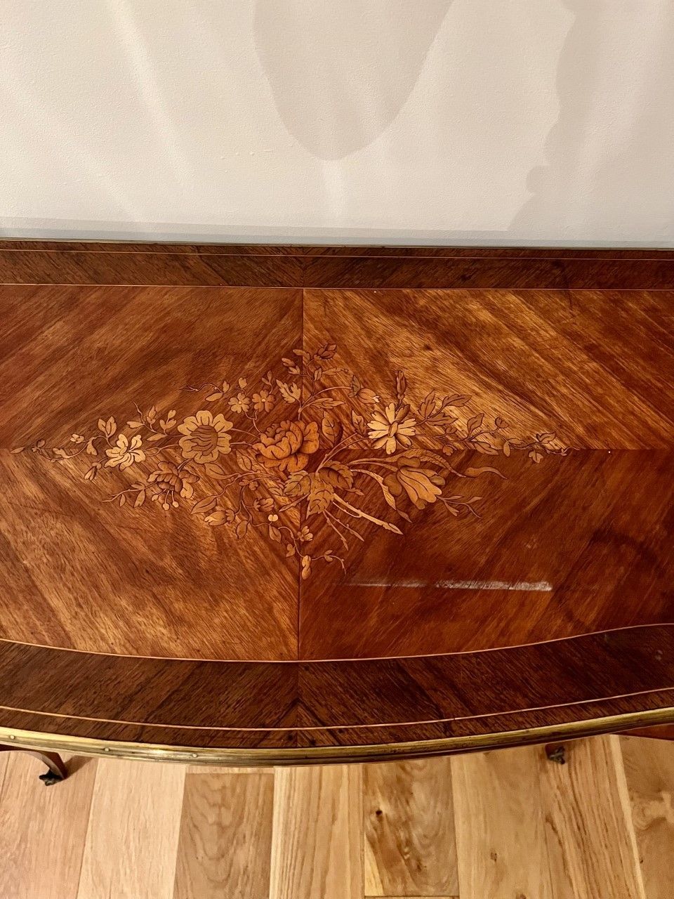 Antique French Quality Kingwood Marquetry Inlaid Ormolu Mounted Card Table photo furniture