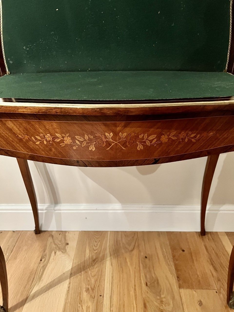 Antique French Quality Kingwood Marquetry Inlaid Ormolu Mounted Card Table photo buy