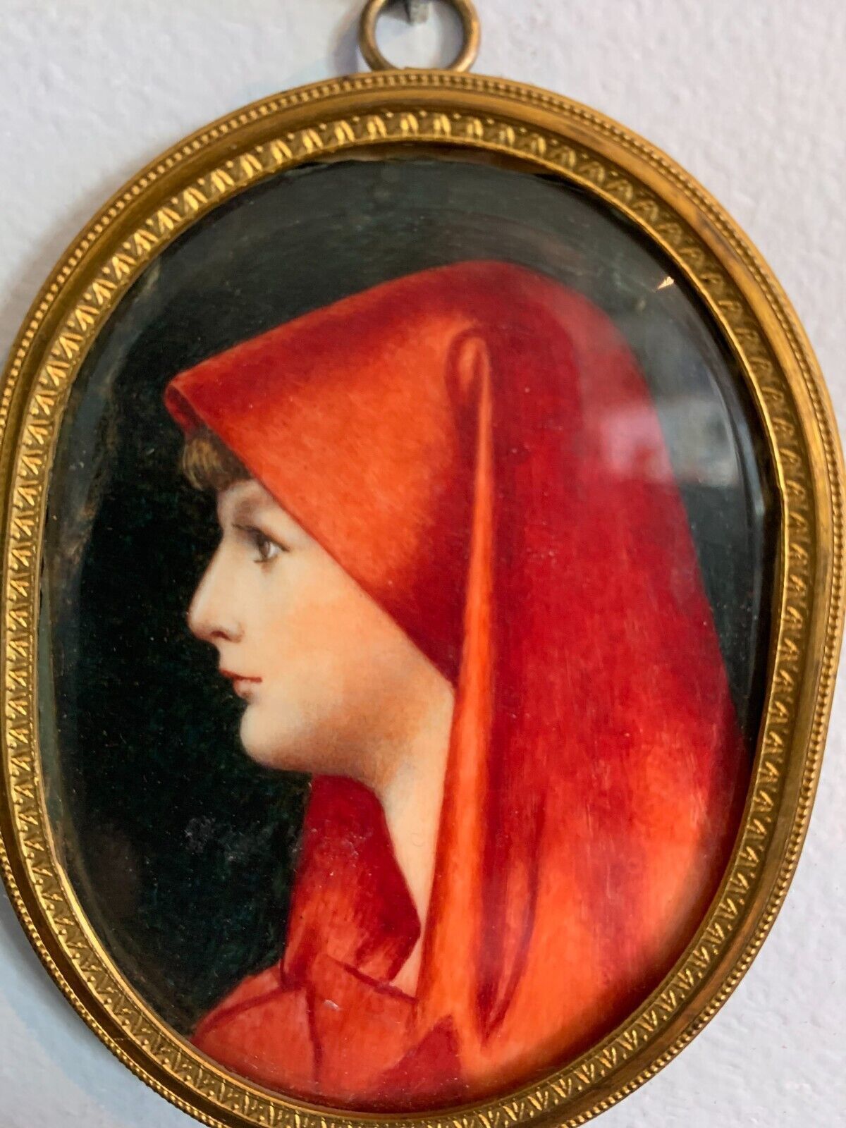 Miniature Portrait Of A Young 20th Century Woman photo furniture