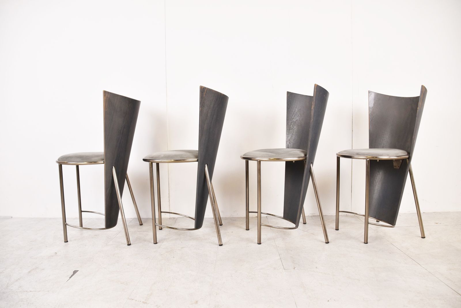 Vintage Dining Chairs By Frans Van Praet, Set Of 4 photo buy