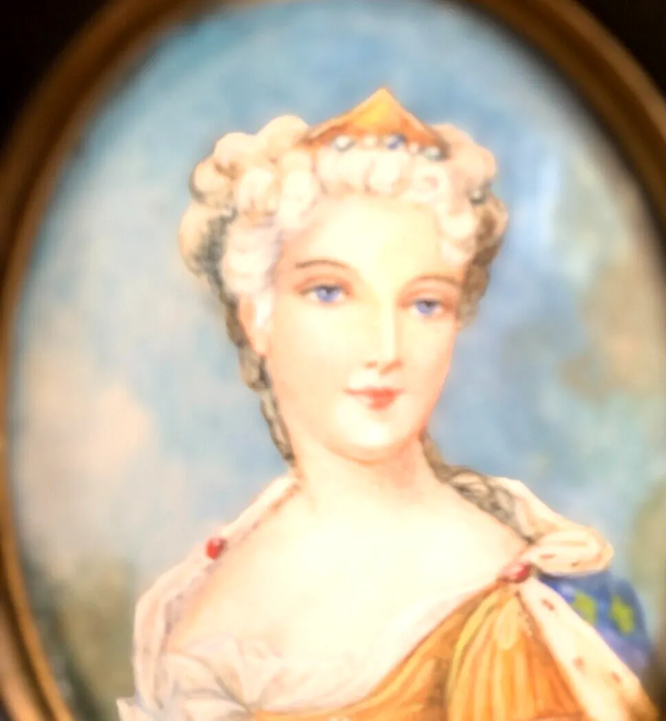 Miniature Portrait Of A Young 20th Century Woman photo for sale