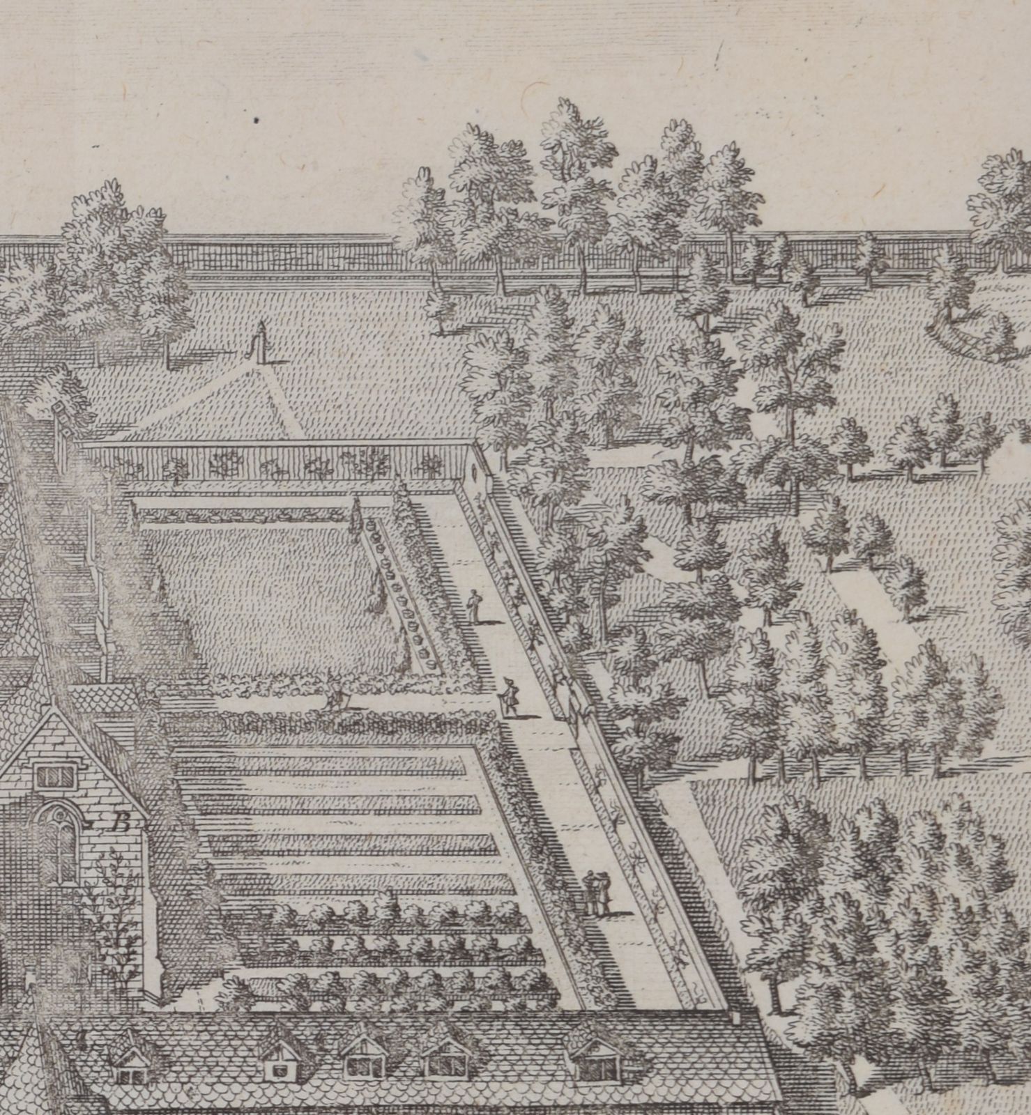 Pieter Van Der Aa (1659 1733), After David Loggan (1634–1692) Trinity College, Oxford (1727) photo Art